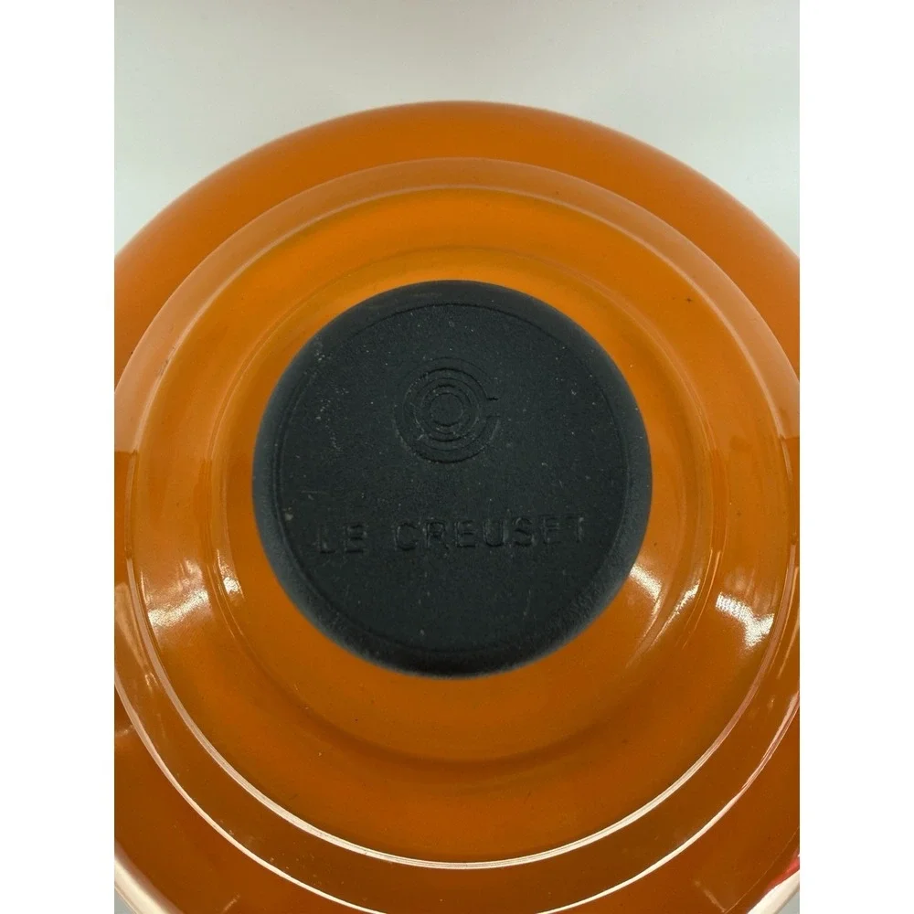 LE CREUSET Enamel On Steel Whistling Tea Kettle 1.7 Qt Flame Orange Classic